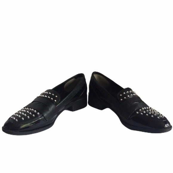 CIRCUS Sam Edelman Loafers Lali Studded Black penny Oxford womens slip-ons 6 1/2 - Picture 4 of 13